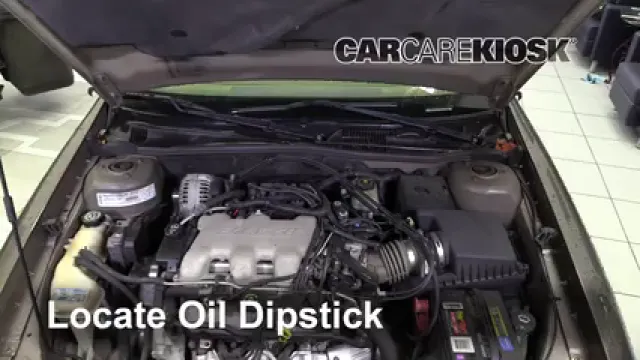 2002 Chevrolet Malibu LS 3.1L V6 Huile Vérifier le niveau de l'huile